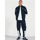 Adidas Sportswear Mens Colourblock 3 Stripe Tracksuit - Navy