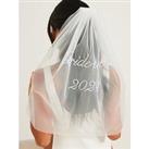 Six Stories Bride To Be 2024 Tulle Veil - White