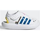 Adidas Sportswear Infant Unisex Water Sandal - White/Blue
