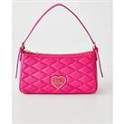 Love Moschino Quilted Heart Logo Mini Shoulder