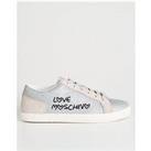 Love Moschino All Over Glitter Sneakers - Silver
