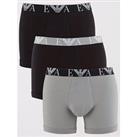 Emporio Armani Bodywear Bold Monogram 3 Pack Boxer Shorts - Multi