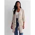 New Look Stone Waterfall Duster Jacket