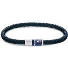 Tommy Hilfiger Men'S Blue Leather Bracelet