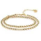 Tommy Hilfiger Women'S Gold Plated Double Chain Bracelet