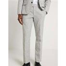 River Island Textured Suit Trousers