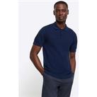 River Island Short Sleeve Knitted Polo