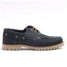 River Island Leather Boat Shoe - Navy