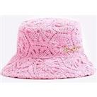 River Island Mini Mini Girls Crochet Lace Bucket Hat - Pink