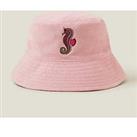 Accessorize Girls Towelling Bucket Hat - Pink