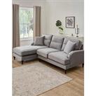 Very Home Victoria Left Hand Fabric 3 Seater Chaise Sofa - Grey - Fsc Certified