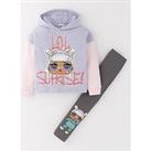 L.O.L Surprise! Lol Surprise 2 Piece Colour Block Hoody And Legging Set - Pink