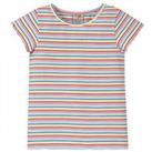 Frugi Girls Lettuce Rainbow Rib T-Shirt - Multi