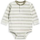 Mamas & Papas Baby Boys Stripe Bodysuit - Green