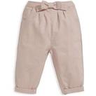 Mamas & Papas Baby Girls Bow Trousers - Pink