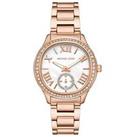 Michael Kors Sage Three-Hand Rose Gold-Tone Stainless Steel Watch