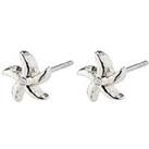 Pilgrim Oakley Starfish Earrings Silver-Plated