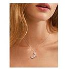Pilgrim Moon Recycled Necklace Silver-Plated