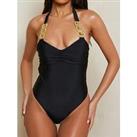 Moda Minx Boujee Adjustable Side Swimsuit - Black