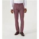 Skopes Jodrell Tapered Suit Trousers - Dark Red