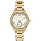 Michael Kors Sage Three-Hand Gold-Tone Stainless Steel Watch