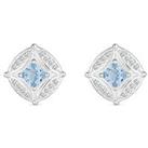 Simply Silver Sterling Silver 925 Blue Spinel And Cubic Zirconia Earring
