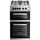 Beko Kdg583S 50Cm Wide Gas Cooker With Gas Grill - Silver