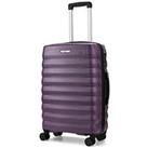 Rock Luggage Berlin 8 Wheel Hardshell Medium Suitcase - Purple