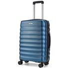 Rock Luggage Berlin 8 Wheel Hardshell Medium Suitcase - Blue
