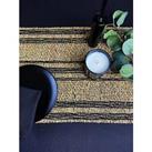 Esselle Tay Seagrass/Cotton Table Runner Black