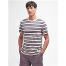 Barbour Whitwell Textured Stripe Tailored T-Shirt - Purple