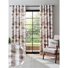 Catherine Lansfield Ombre Texture Thermal Eyelet Curtains - Natural