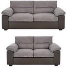 Armstrong 3 + 2 Seater Sofa Set (Buy & Save!) - Grey - Fsc Certified