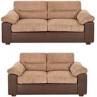 Armstrong 3 + 2 Seater Sofa Set (Buy & Save!) - Brown - Fsc Certified
