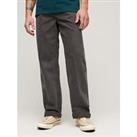 Superdry 5 Pocket Work Relaxed Fit Trousers - Dark Grey