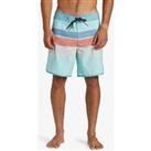 Quiksilver Mens Everyday Stripe 19 Inch Board Shorts - Off White