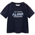 Mango Younger Boys Aloha Short Sleeve Tshirt - Navy