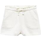 Mango Younger Girls Jersey Shorts - Light Cream