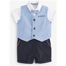 Ted Baker Baby Mockable Bow Occasion Set - Blue