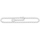 Thomas Sabo Charm Anklet: Polished 925 Silver, Customizable With Various Charm Pendants On Anchor Ch