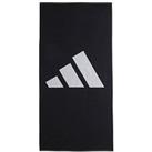 Adidas Mens 3Bar Towel Large - Black
