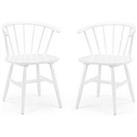 Julian Bowen Set Of 2 Modena Dining Chairs - White