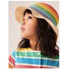 Little Bird Rainbow Straw Hat