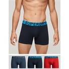 Superdry 3-Pack Logo Waistband Boxers - Multi
