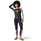 Regatta Womens Full Wetsuit 3Mm - Navy/Abstract Floral Print