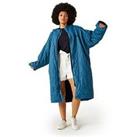 Regatta Quilted Adult Changing Robe - Moroccan Blue/Navy