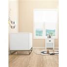 Little Seeds Monarch Hill Haven 1-Drawer Nursery Nightstand - White/Gold