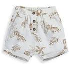Mamas & Papas Baby Boys Jungle Print Linen Shorts - Beige
