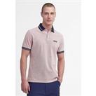 Barbour International Contrast Collar Tailored Polo Shirt - Light Pink
