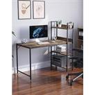 Vida Designs Brooklyn Desk With 3 Shelves